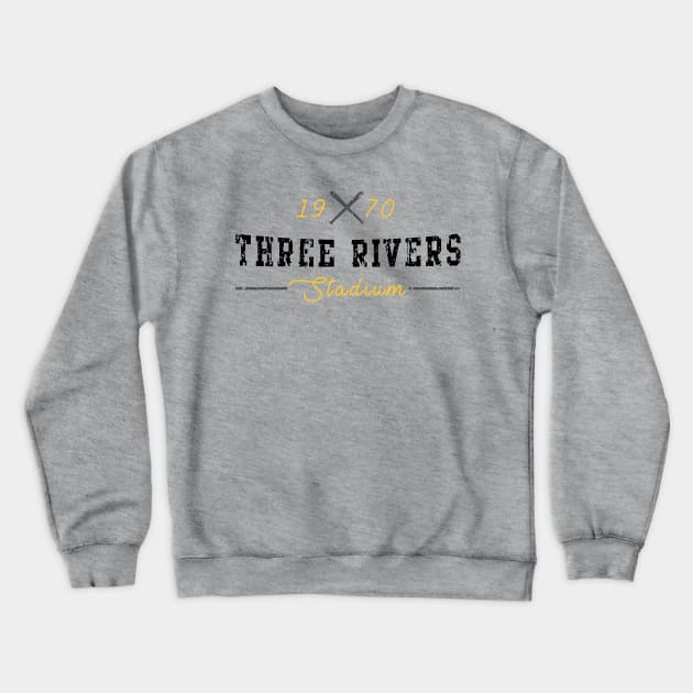 Three Rivers Stadium Crewneck Sweatshirt by HomePlateCreative